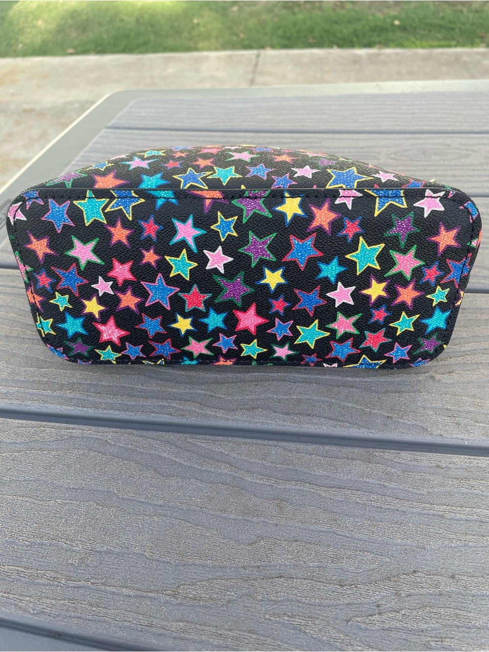 Dooney & Bourke Black Multicolor Star Print Satchel Bag - Picture 4 of 11